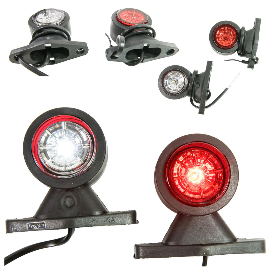2 x LED Gummi Begrenzungsleuchte Seitenleuchte 12V 24V mit E-Prüfzeichen Positionsleuchte Auto LKW P