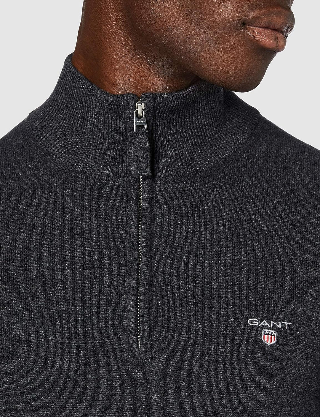 Gant Herren 87213-93 Pullover (1er Pack) XL Antracit Melange, XL Antracit Melange