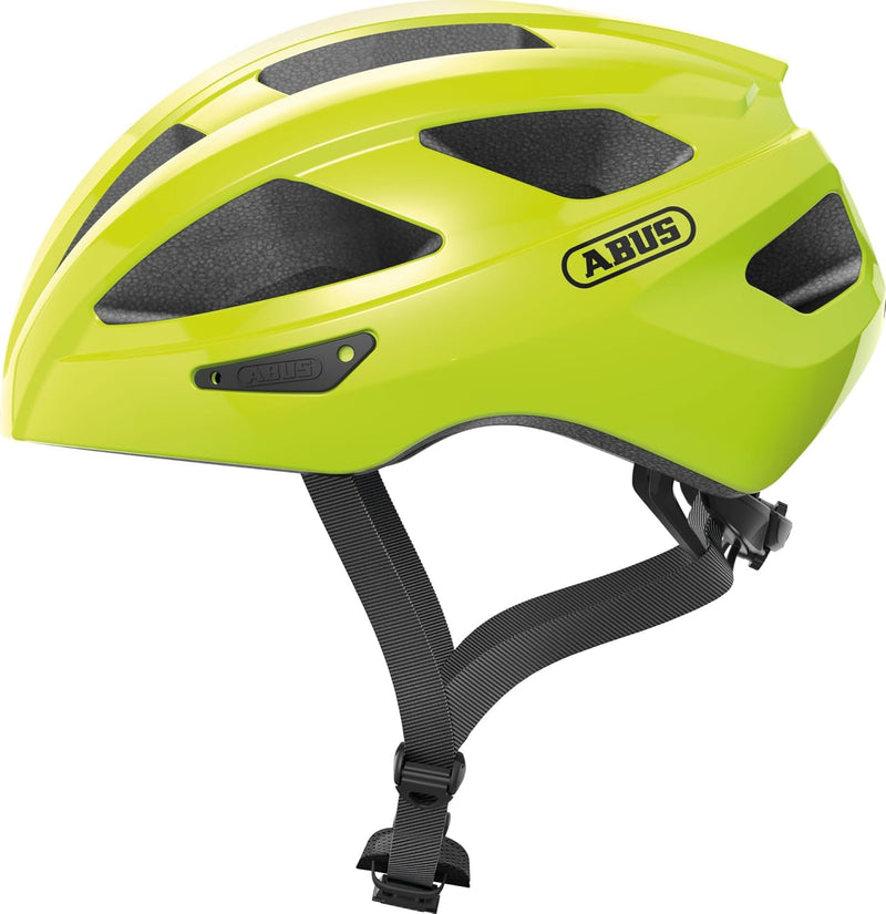 ABUS Rennradhelm Macator - sportiver Fahrradhelm für Einsteiger - auch für Zopfträger/-innen - für D