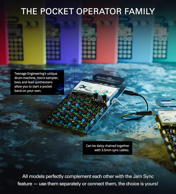 Teenage Engineering PO-14 Sub Pocket Operator - Bass-Synthesizer PO-14 Sub - Bass-Synthesizer Single