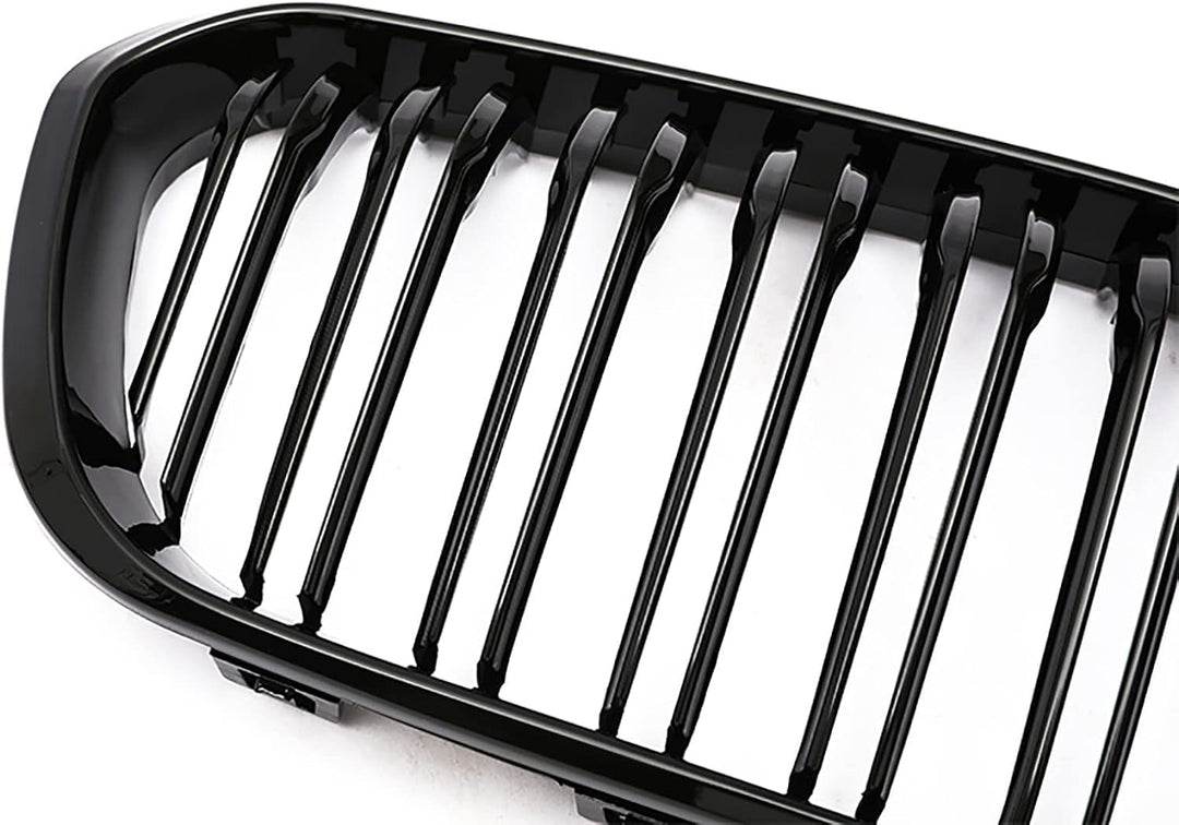 Gangying F20 Nieren Schwarz, Kühlergrille Passend für BMW 1er F20 F21 2015 2016 2017 2018 Facelift (