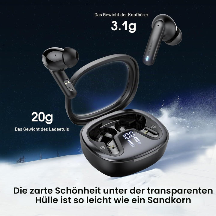 AI Kopfhörer Übersetzer, 3-in-1 Translator Earbuds, Bluetooth Sprachübersetzer 135 Sprachen mit App,