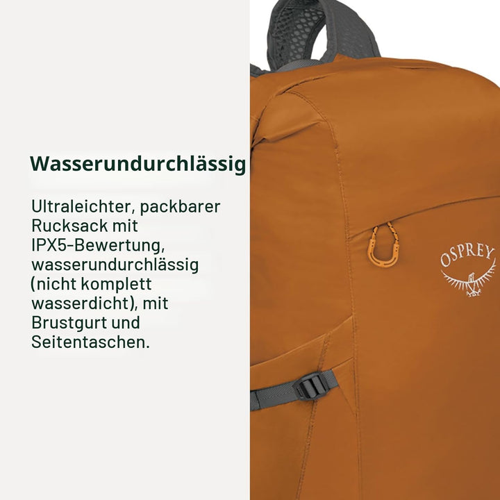 Osprey Europe Ultralight Dry Pack 20 Backpack Schwarz, Schwarz