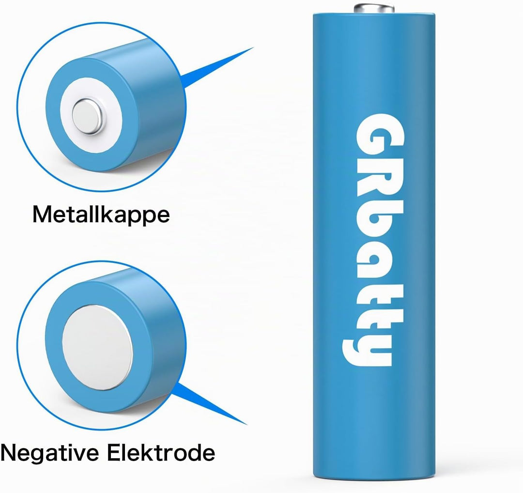 1.2V NiMh Wiederaufladbare AA Akku 3300mAh (4 Stück) AAA Akkus 1100mAh (4 Stück) Mit Ladegerät für N