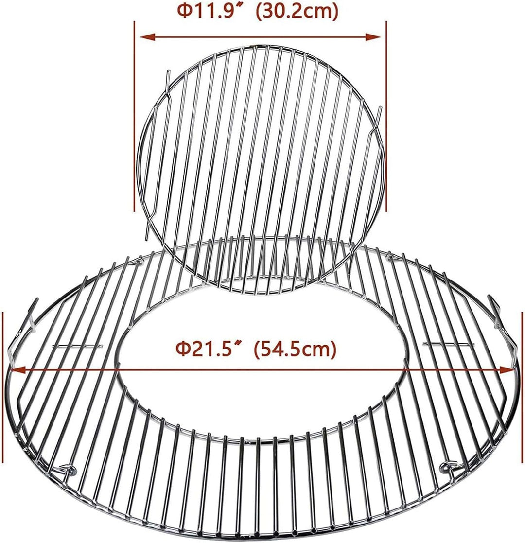 GFTIME Holzkohlegrill Ersatzteilset mit Rotor für Weber 57cm One-Touch, Master-Touch und Bar-B-Kettl