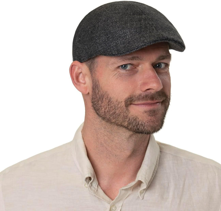 Stetson Texas Taleco Flatcap Schirmmütze Schiebermütze Wollcap Leinencap Herren - Made in The EU mit
