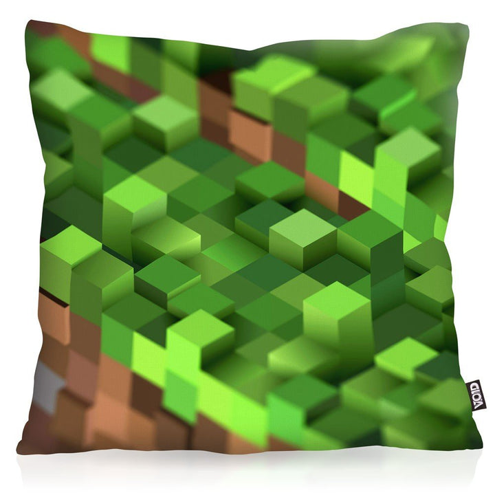 VOID Mine Cube Kissenbezug Kissenhülle Outdoor Indoor Block würfel Spiel Game, Kissen Grösse:80 x 80