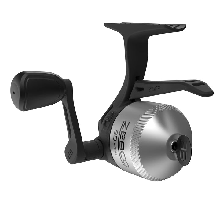 Zebco 33 Micro Spincast Angelrolle, Grösse 10 Rolle, wechselbare Rechts- oder Linkshänder-Apportieru