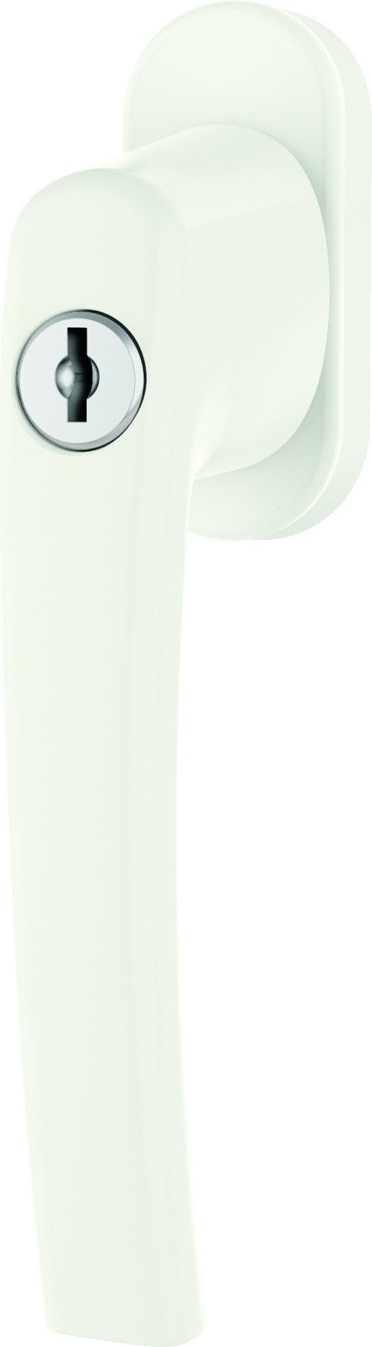 Fenstergriff Roto Line abschliessbar 40 Nm verkehrsweiss mit Schrauben Vierkantstift 7 x 43 mm Weiss