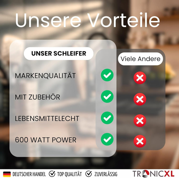 600W Kombischleifer Schleifgerät + Filzscheibe zum Polieren + Schleifband Messerschleifer Messerschä