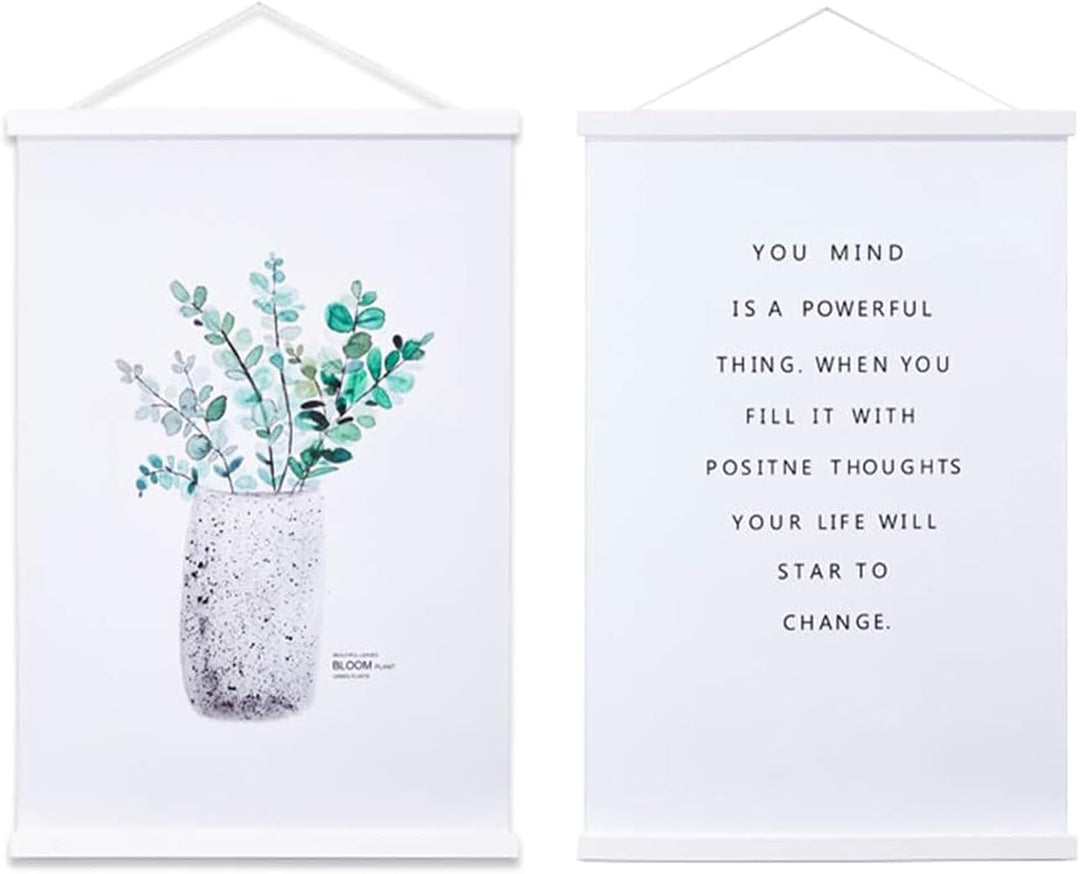 Ywlake Magnet Posterleiste Posterschiene Posterleisten, Magnetische Holz Poster Aufhänger Halter Rah