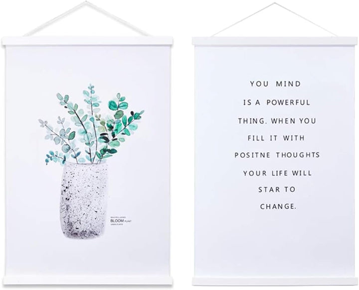 Ywlake Magnet Posterleiste Posterschiene Posterleisten, Magnetische Holz Poster Aufhänger Halter Rah