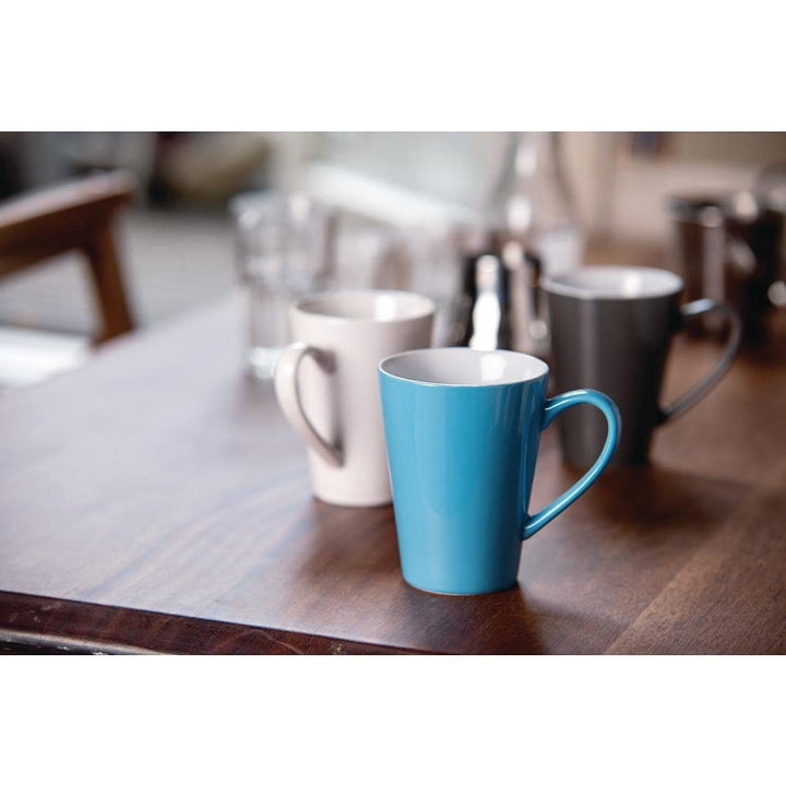 Olympia GL487 Café Latte Cup, 340 ml, 12 oz, Weiss (12 Stück)