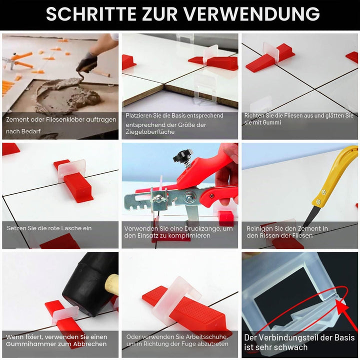 600 Pcs Nivelliersystem Verlegen Zuglaschen, 2mm Fugenbreite Fuge Basis, Fliesen Nivellierhilfe für
