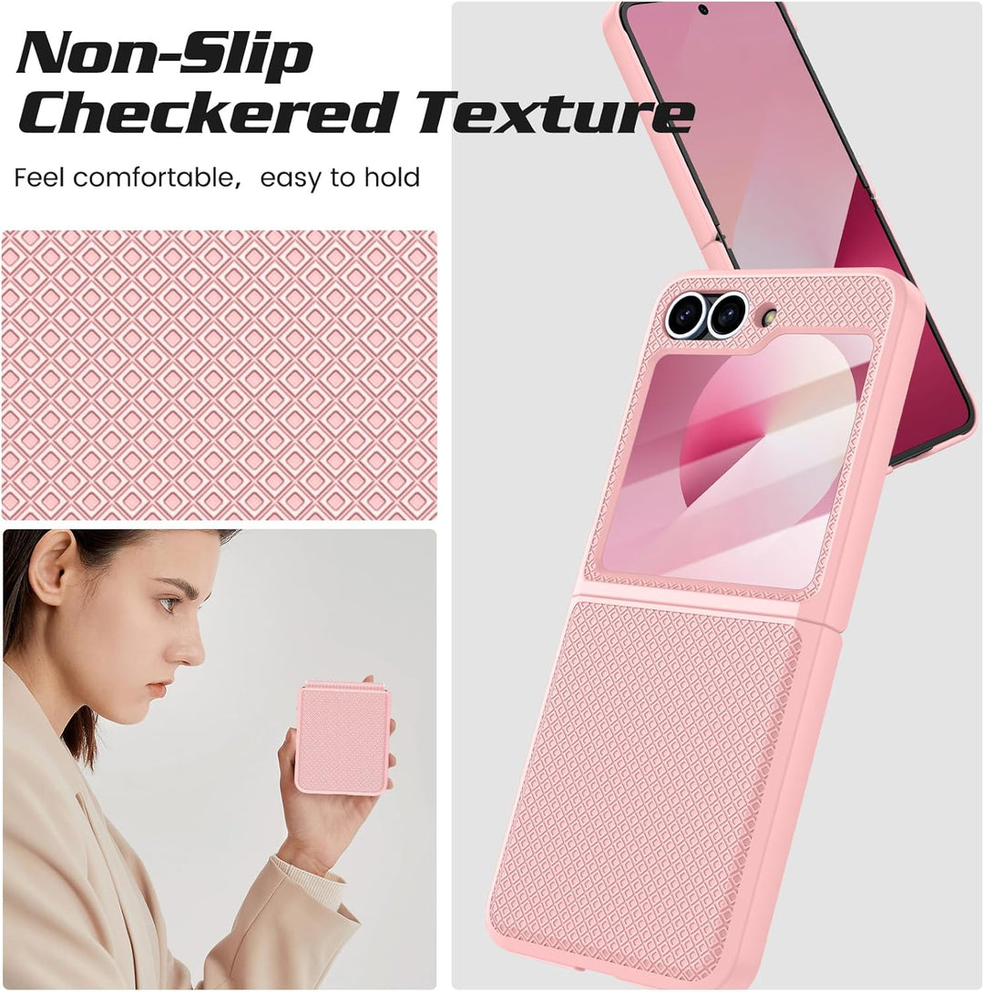Doeshine für Samsung Galaxy Flip 6/Z Flip 7 FE Hülle [Not for Flip 7] mit Scharnierschutz & Displays