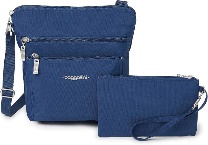 Baggallini Damen Pocket Crossbody Umhängetaschen Pacific, Pacific