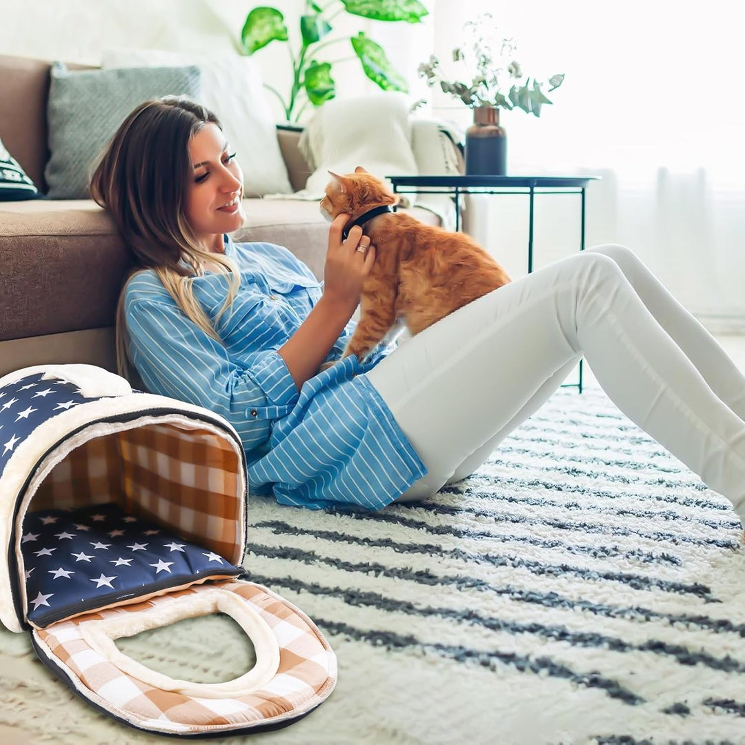 Katzenhaus Für Draussen: 2 In 1 Haustier Haus und Sofa, Winterfest Wasserdicht Warm katzenhöhle, 37