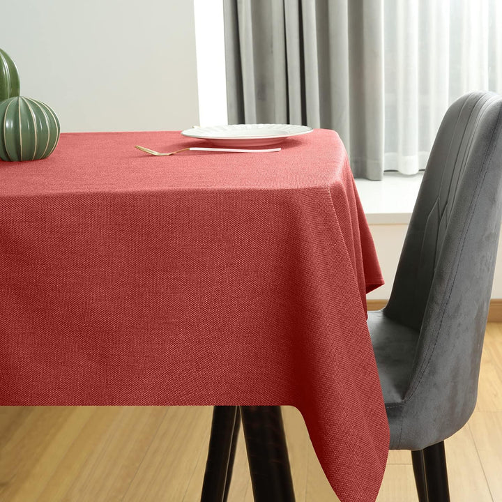 WAITER TREE Tischdecke Leinen Tischdecke Lotuseffekt Tischtuch Abwaschbar Tischdecke Eckig Tischwäsc