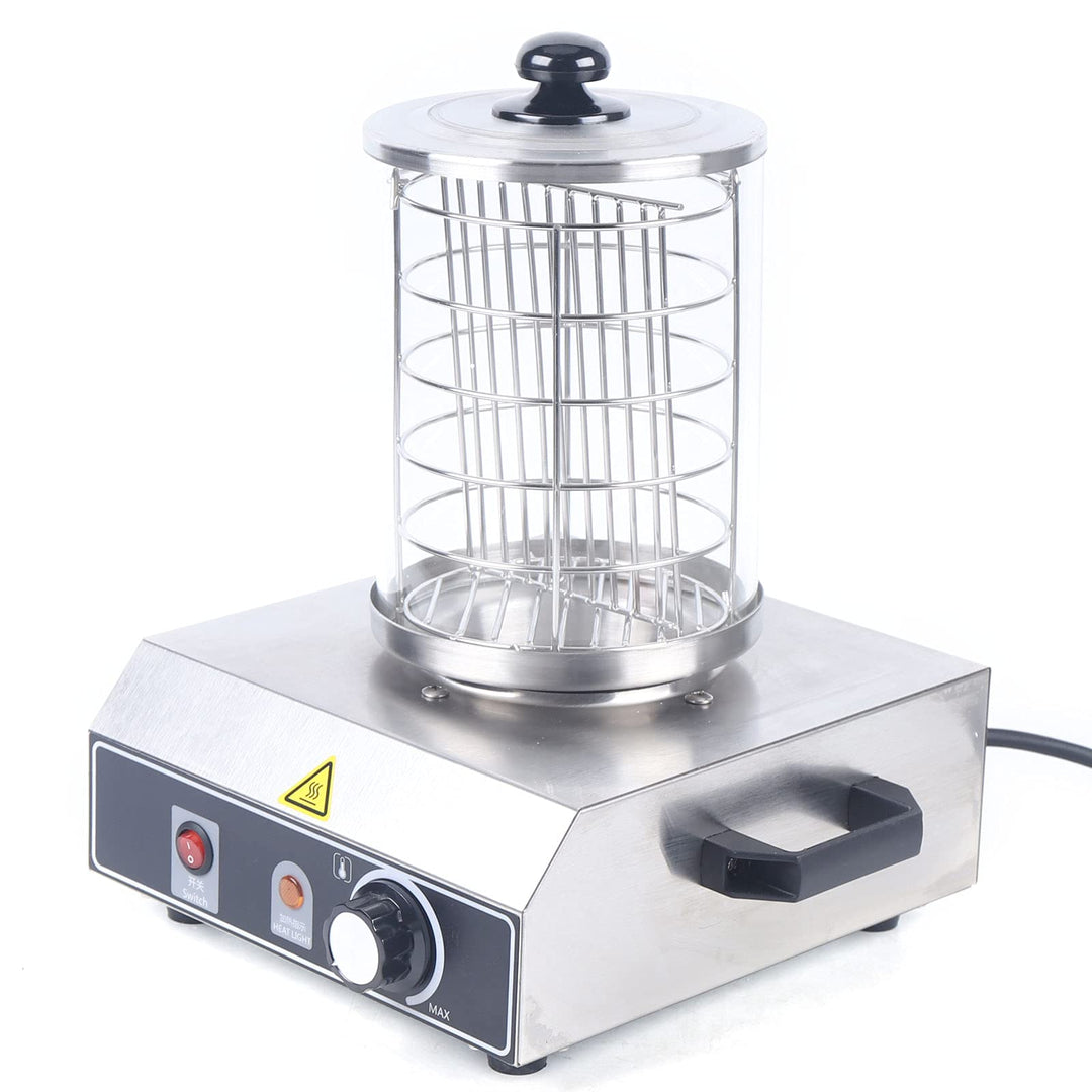 Hot Dog Gerät Wurstkocher 350 Watt Dampfbehälter für Würstchen Hot Dog Maker Erhitzer Bockwurst Hot