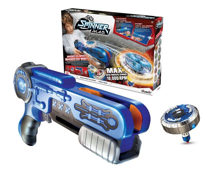 Sliverlit - SPINNER MAD - Launcher mit 1 Kreisel Im Lieferumfang enthalten - Erhältlich in 4 Farben