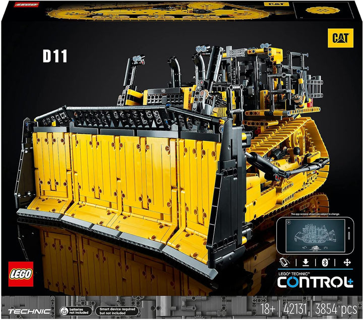 LEGO 42131 Technic Appgesteuerter Cat D11 Bulldozer, Set für Erwachsene, ferngesteuerte Autos, Gesch