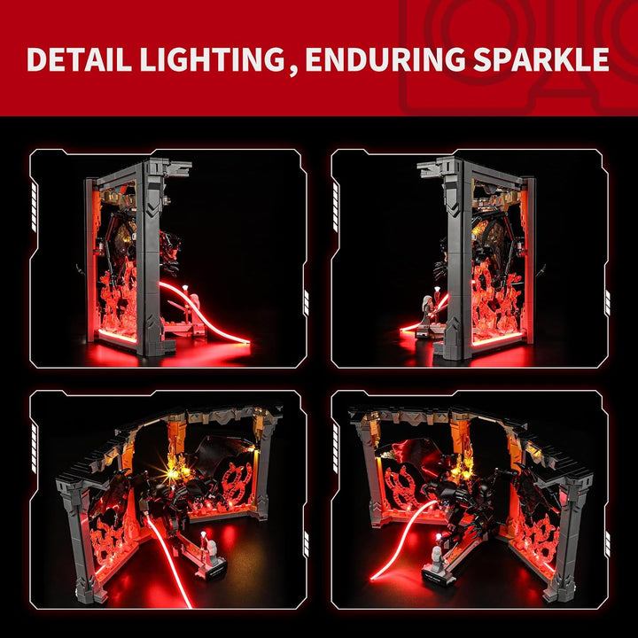 BRIKSMAX Licht für Lego Der Herr der Ringe: Balrog Bücherstütze 10367 - Compatible with Icons Bauste