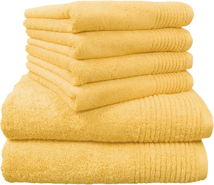 Dyckhoff 0410996825 Handtuchset "Brillant", 2 Badetücher / Duschtücher 70 x 140 cm und 4 Handtücher