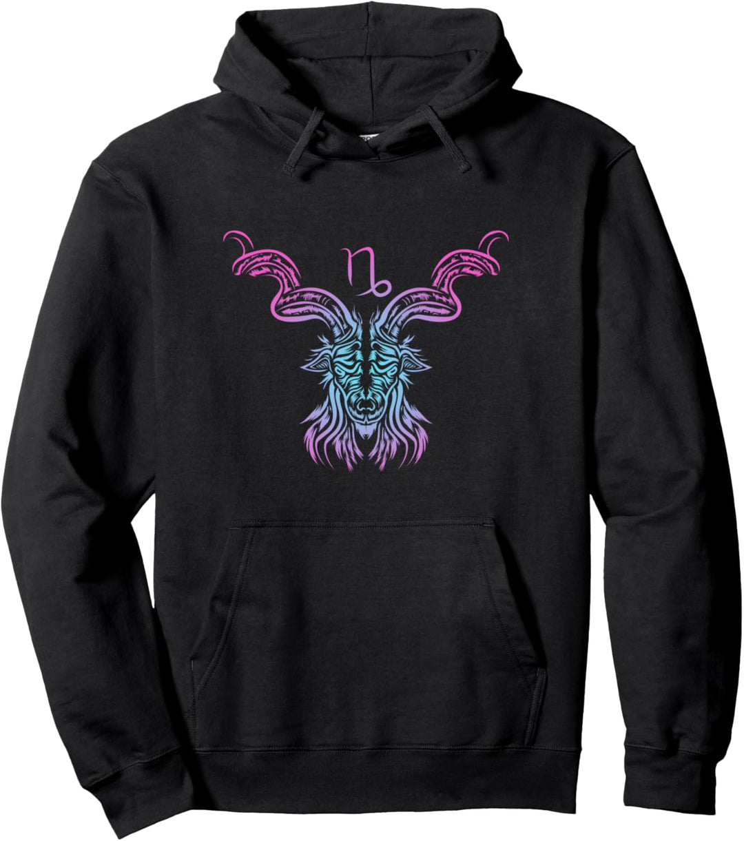 Steinbock Astrologie Symbol Sternzeichen Geburtstagsgeschenk Pullover Hoodie