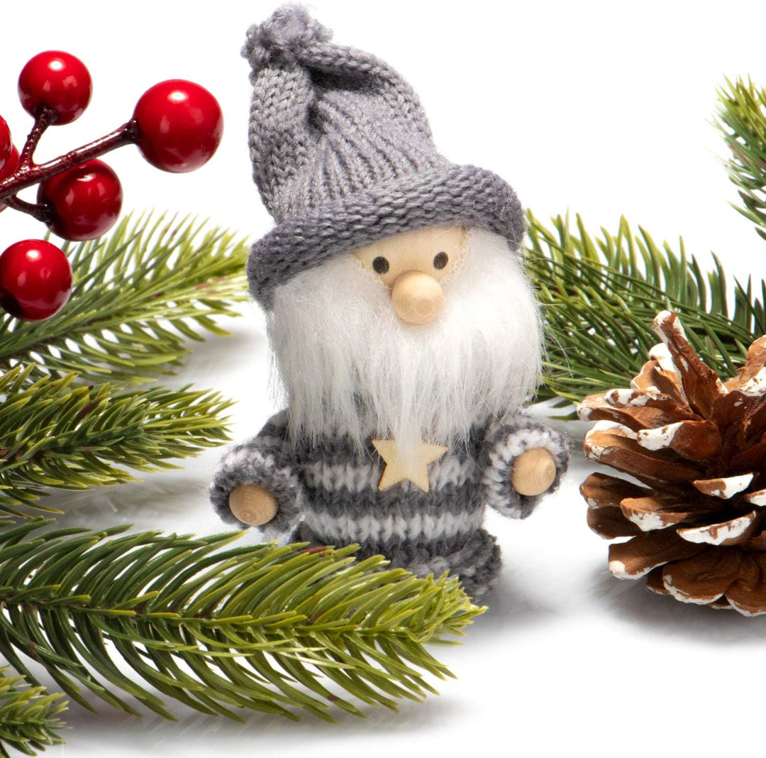 COM-FOUR® 12x Premium Weihnachtsmann-Anhänger - Engel und Wichtel für den Weihnachtsbaum, Bezaubernd