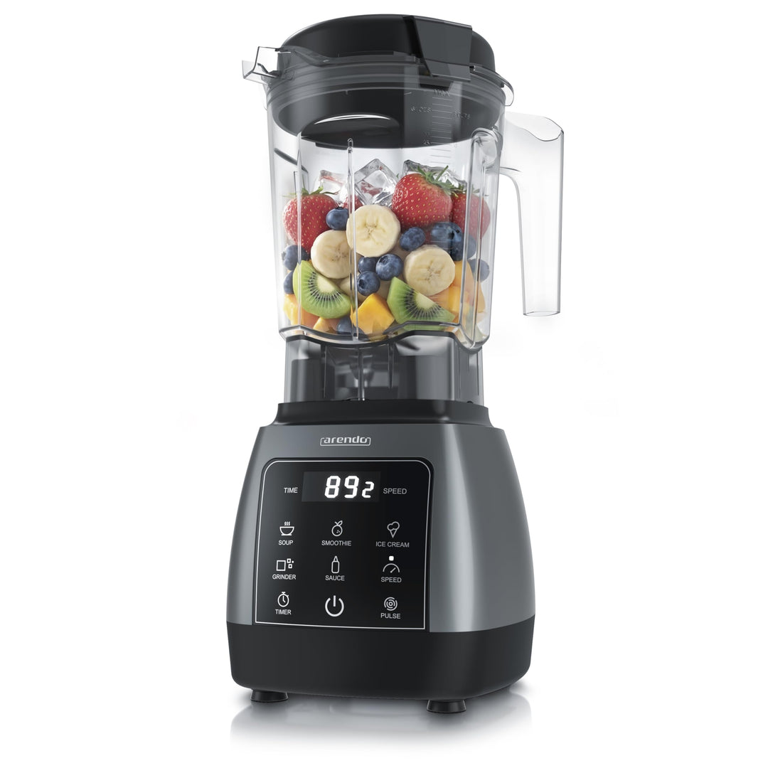 Arendo – Standmixer mit Touchpanel – 2000 Watt Hochleistungsmixer - 9 Geschwindigkeitsstufen – 24.00