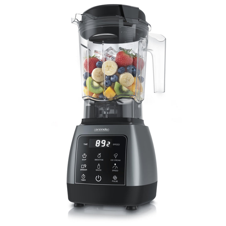 Arendo – Standmixer mit Touchpanel – 2000 Watt Hochleistungsmixer - 9 Geschwindigkeitsstufen – 24.00