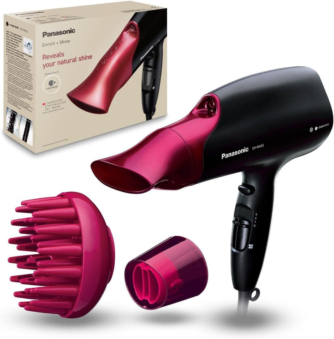 Panasonic Haartrockner EH-NA65 mit nanoe Technologie, mit 3 Temperatur- und 4 Geschwindigkeitseinste