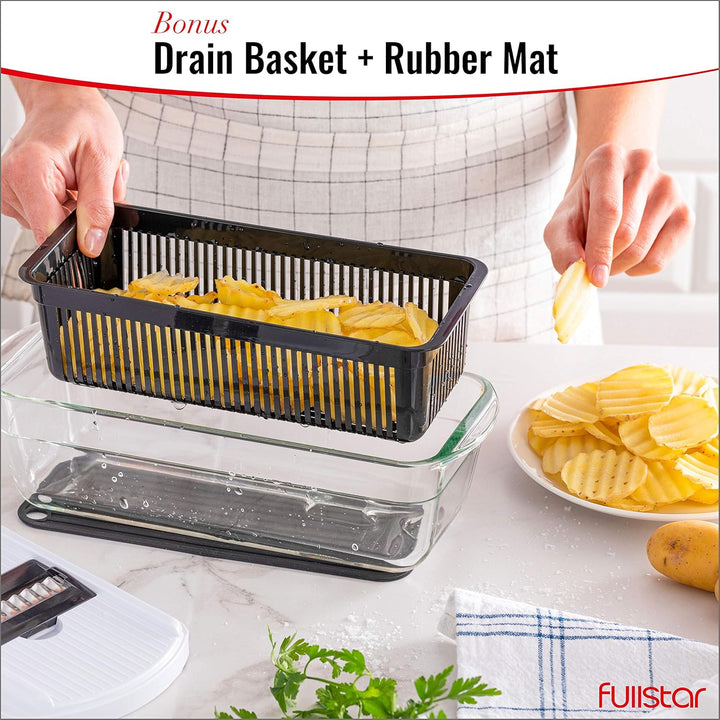 Mandoline Gemüsehobel Gemüsereibe - Gurkenhobel Dünne Scheiben - Reibe für Gemüse - Hobel Gemüse - K