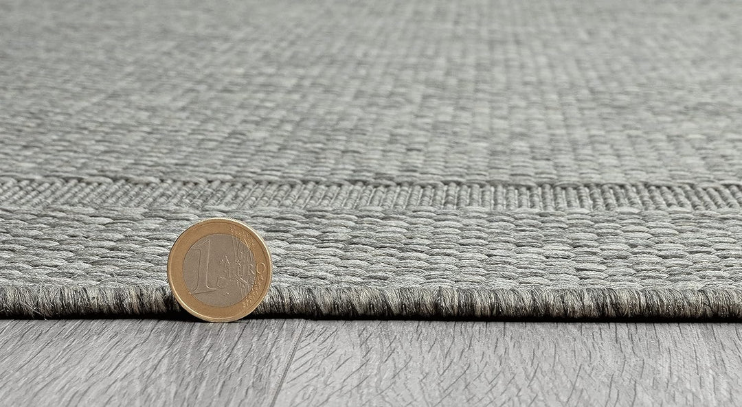 Mia´s Teppiche Malaga In- & Outdoor Teppich Flachgewebe, Modisches Design, Schicke Farben, für Balko