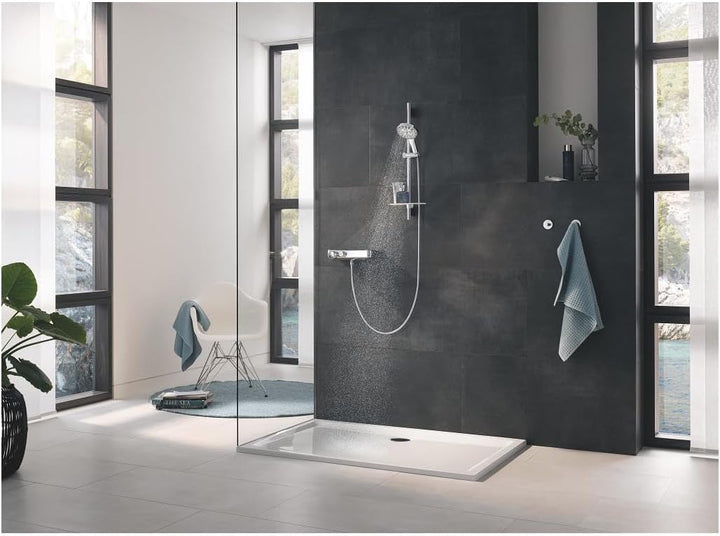 GROHE Rainshower SmartActive - Handbrause (wassersparend, 3 Strahlarten, Antikalk-System), superstee