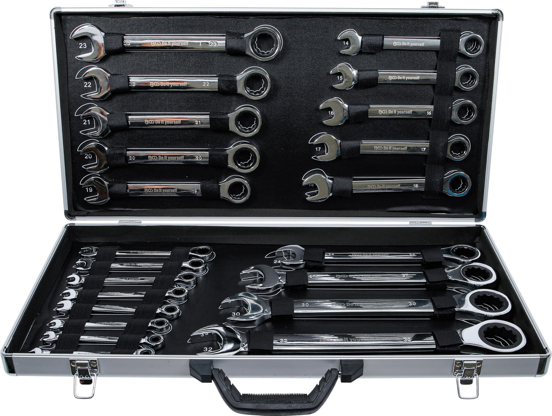 BGS Do it yourself 30009 | Ratschenring-Maulschlüssel-Satz | SW 6 - 32 mm | 22-tlg., 22-tlg.
