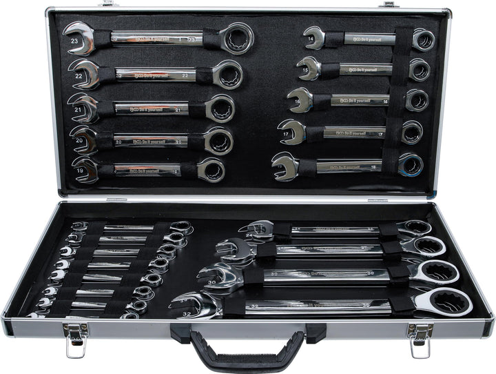 BGS Do it yourself 30009 | Ratschenring-Maulschlüssel-Satz | SW 6 - 32 mm | 22-tlg., 22-tlg.