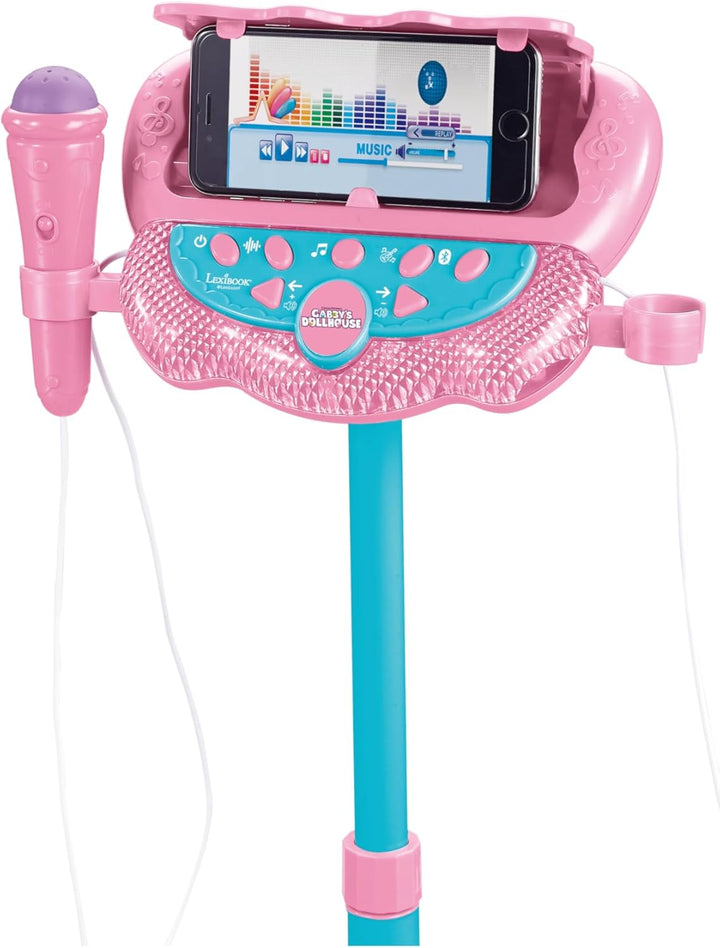 Lexibook, Gabby’s Dollhouse, Leuchtender Bluetooth-Lautsprecher auf Ständer für Kinder, Musikspiel,