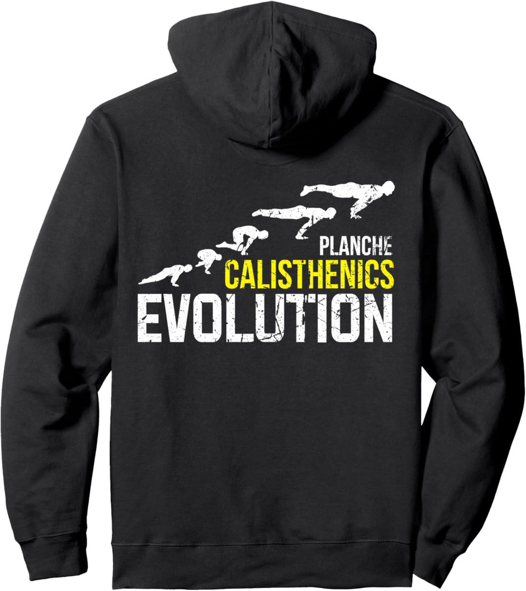 Planche Calisthenics Evolution Street Workout Pullover Hoodie