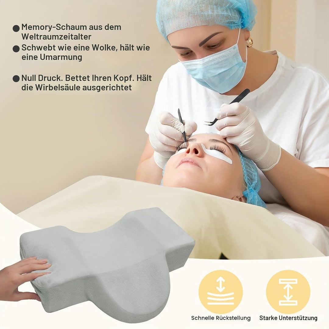 CGBE U-förmiges Wimpernkissen für Wimpernverlängerungen: Nackenkissen Zur Wimpernverlängerung, Ergon