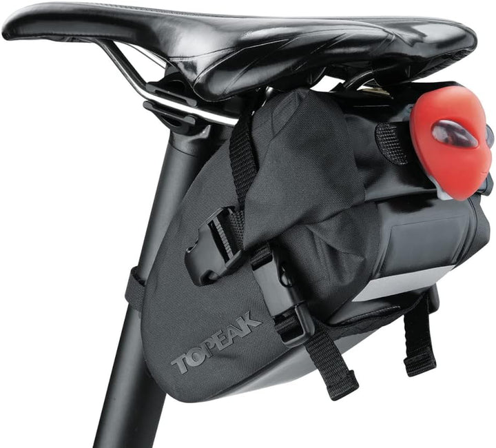 Topeak Wedge DryBag Straps wasserdichte Satteltasche mit Gurten M (18.5 x 11 x 11 cm, 1 l), M (18.5