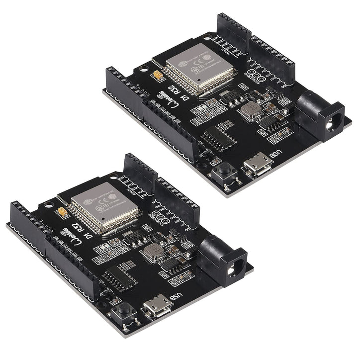 ALMOCN 2 x ESP32 Wemos WiFi Wireless Bluetooth Entwicklungsboard CH340 4M Blitz mit Micro-USB für Ar