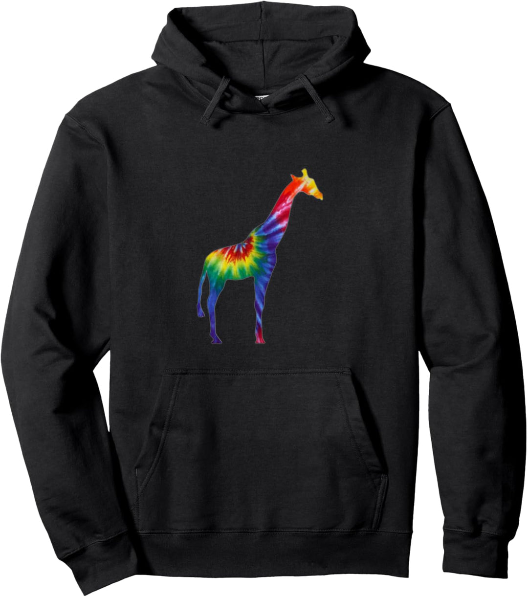 Bunte Giraffen-Zoo-Tiere. Pullover Hoodie
