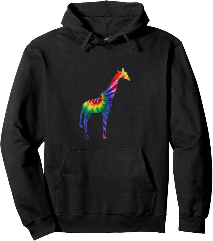 Bunte Giraffen-Zoo-Tiere. Pullover Hoodie