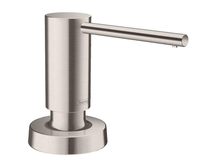 hansgrohe Spülmittel-/ Lotionspender Küchenzubehör (Accessoire, rund) Edelstahl Finish optionales Zu