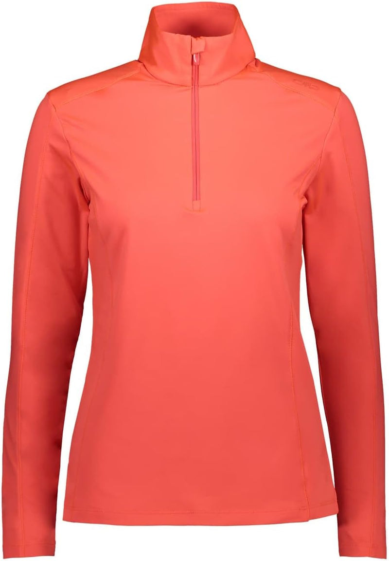 CMP Damen Softech-Pullover für Damen Sweater XXS Rotes Fluo, XXS Rotes Fluo