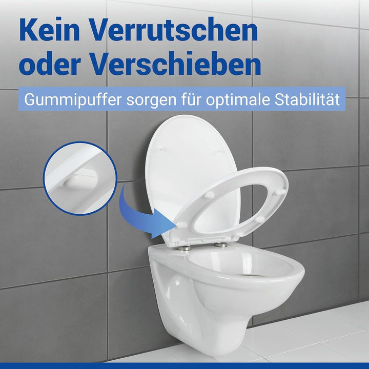 WENKO WC-Sitz Mod. Gatteo DuroUnbreakable, belastbar bis 1500 kg, bruchfest und strapazierfähig, Toi