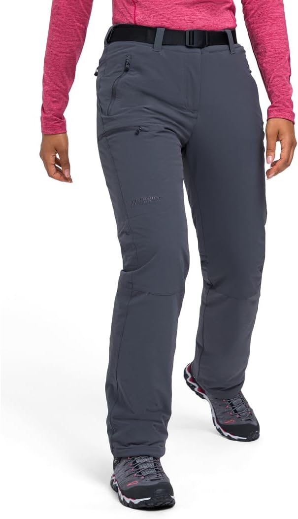 Maier Sports Rechberg Therm, Warme Damen Wanderhose, Wasserabweisende Outdoorhose für Trekking und H