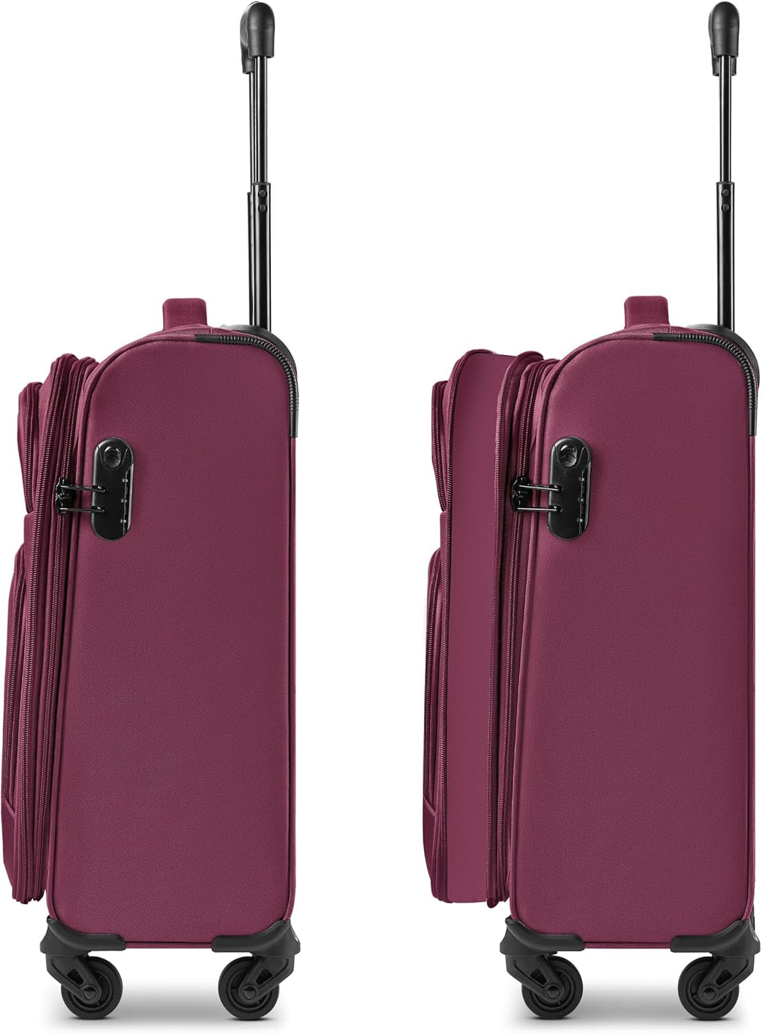 Smartbox Weichgepäck Kabinen-Koffer für Damen &amp; Herren | Kleiner Cabin-Trolley 36 x 23 x 55cm | 4 Ro