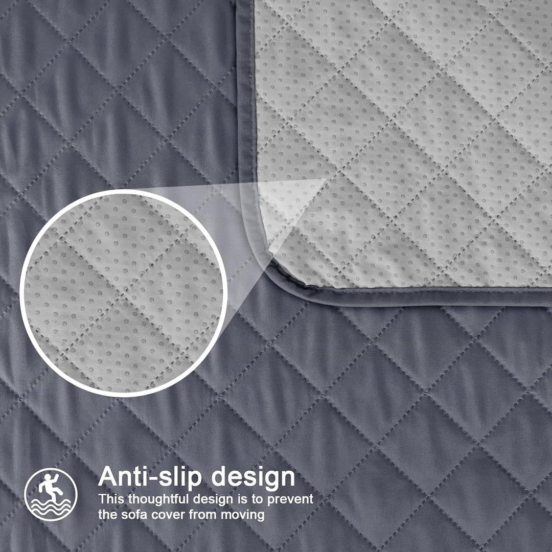TAOCOCO Sofa Überzug, Sofabezug Wasserdicht Mit Gummiband，Wohnzimmer Anti-Rutsch Gepolsterter Sofasc